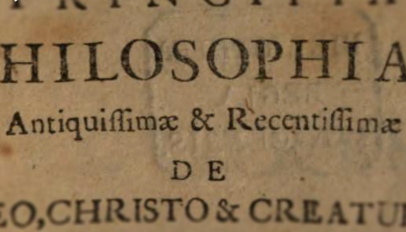 An aged philosophy text