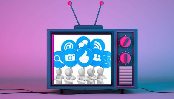 TV and social media icons