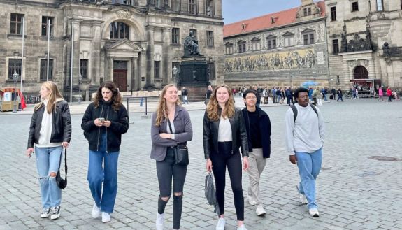 Duke in Berlin students in Dresden