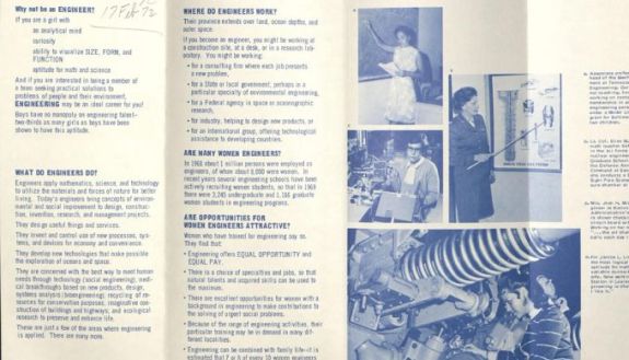 archival ad for women engineers