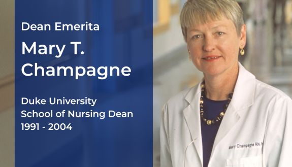 Dean Emerita Mary T Champagne