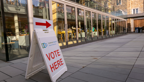 Early voting begins Thursday, Feb. 13, in the Brodhead Center on West Campus.