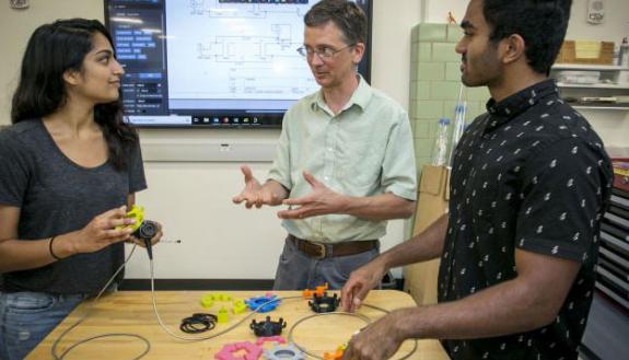 Matt Brown discusses the design of the dials used in the endoscopy tool.