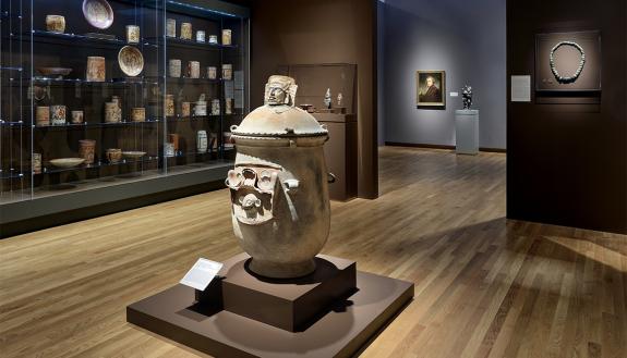An installation of Peruvian and ancient Americas art at the Nasher Museum of Art. Photo by Peter Paul Geoffrion