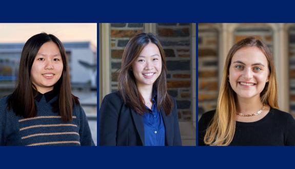 2021 Schwartzman Scholars: Wanying He, Jessie Xu and Jessica Edelson