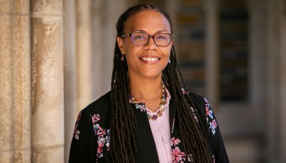Adrienne Stiff-Roberts will get a close look at a variety of operations across the university. Photo by Jared Lazarus