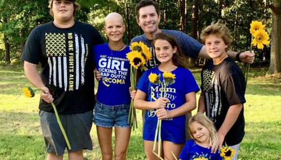 Chantal Rose-Denman and her family gathered for another photo this summer after her chemotherapy treatment was complete. "We've grown so much as a family," she said.