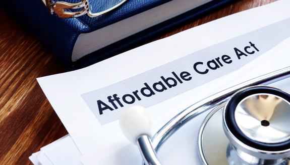 photo of a contract for Affordable Care Act coverage