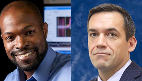 Kafui Dzirasa (left) MD, Ph.D., Stuart Cook, Ph.D.