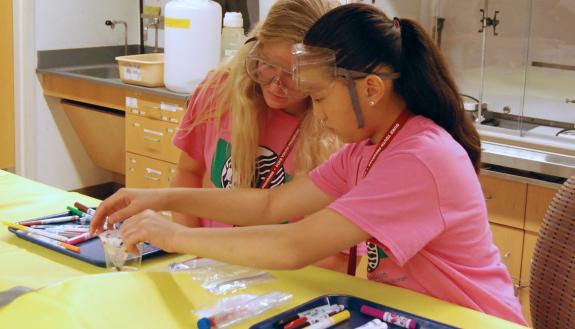 From sports to science, each summer at Duke, there are camps that satisfy a wide range of interests. Photo by Stephen Schramm.