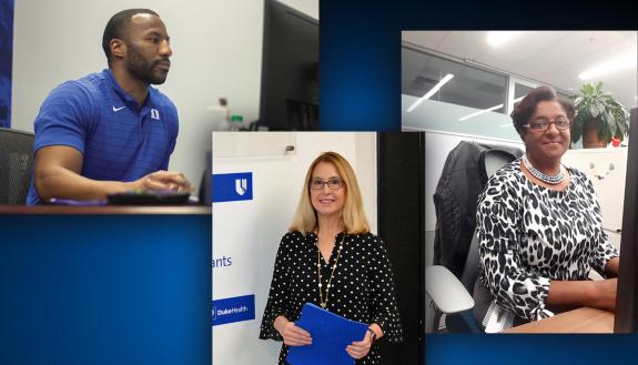 From left to right: Jarett Gerald, Lori College and Lynette Blackwell Williams.