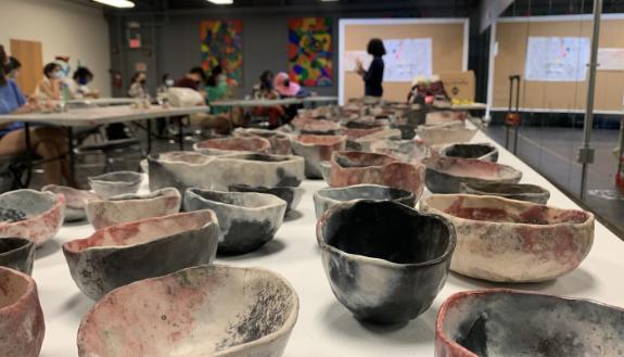 Alison Kysia’s DukeCreate 99 Clay Vessels Pottery Workshop at the Duke Arts Annex, taken by Dallas Clemons