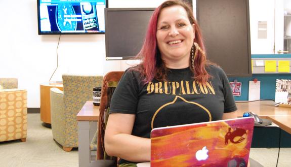 Sissi Schulmeister-Antona brings creativity to her role as a web designer.