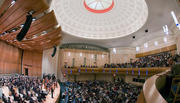 Baldwin Auditorium first opened to the public in 1927 and underwent a $15 million renovation in 2013.