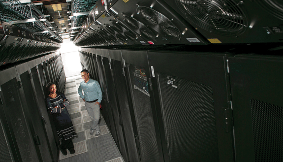 Oluwadamilola “Lola” Fayanju and Erich Huang Oluwadamilola “Lola” Fayanju and Erich Huang are among the School of Medicine faculty who use big data in their research.