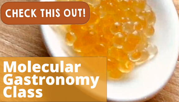 graphic for molecular gastronomy class