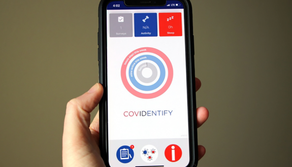photo of CovIdentify app