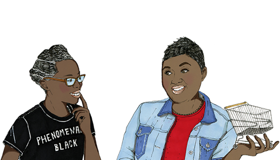 Dope girls graphic for podcast