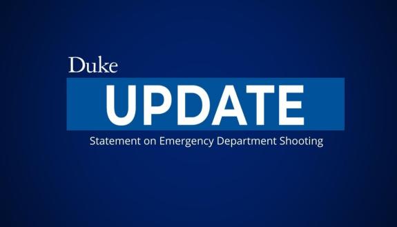 graphic announcing statement on ED shooting