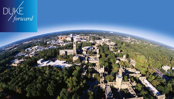 View of Duke from the sky.
