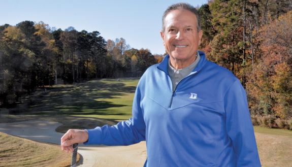 Duke University Golf Club's Ed Ibarguen is a PGA Hall of Famer and an in-demand teacher of the game. Photo by Stephen Schramm.