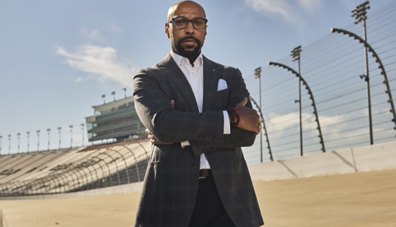 photo of Erik Moses at the NASCAR Nashville track
