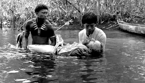 Still image from Embrace of the Serpent, to be shown Sept. 30