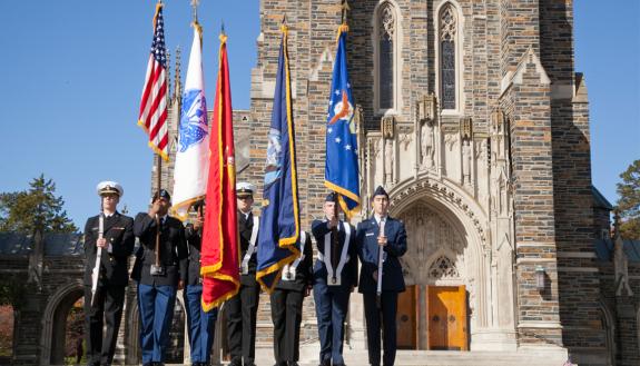 Duke will hold its Veterans Day Commemoration on Nov. 11 inside Duke University Chapel. Photo by University Communications.