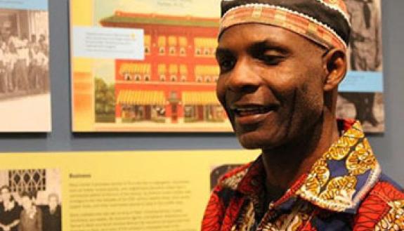Past students curated a Museum of Durham History exhibit on resettlement from the Central African Republic.