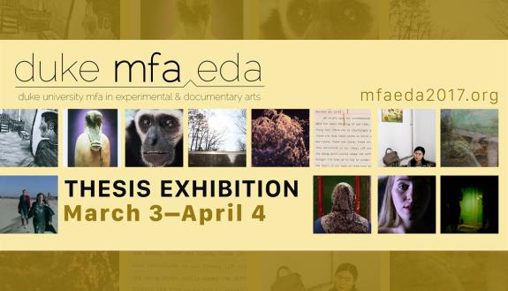 This Friday, the MFA|EDA programs kicks off its thesis shows at the Power Plant Gallery with a reception and screening.