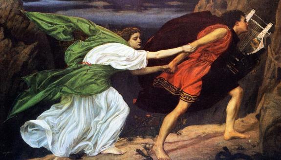 painting of Orpheus and Eurydice