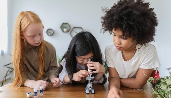 Young girls around age six persisted longer on a challenging physics game when they assumed the role of a successful scientist. (Monstera via Pexels)