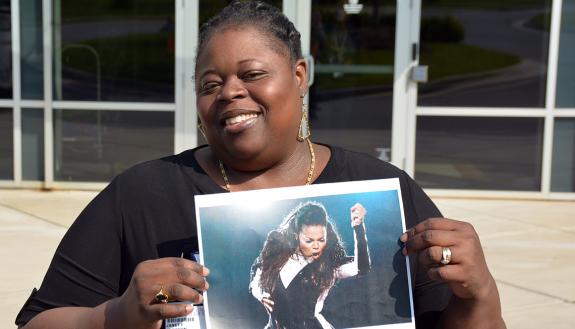Janet Jackson wished to change her name when she was little. She now enjoys sharing the name with the legendary singer. Photos by Jonathan Black.