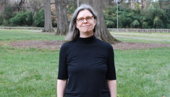 Kathy Sikes, senior fellow for Duke Service-Learning, is passionate about civic engagement. Photo by Jack Frederick.