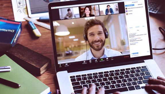 All Zoom meetings will need to have a passcode or waiting room. Photo courtesy of Zoom.