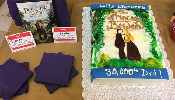 Lilly Library celebrates a milestone with the “The Princess Bride” addition. Photo by Duke Libraries.