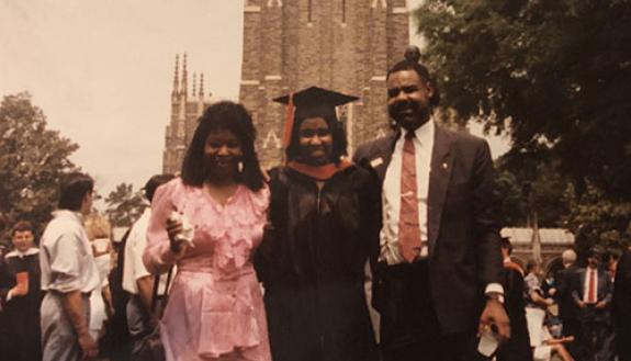 Maclin at her Duke graduation