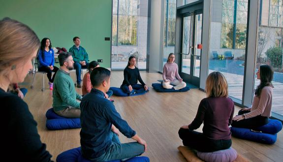 The Duke Student Wellness Center hosts weekly meditation classes. Photo courtesy of University Communications.