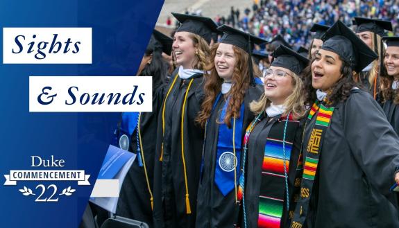 hero image for sights and sounds video for commencement 2022