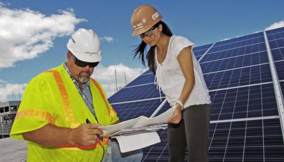 A rooftop solar installation at Pearl Harbor, Hawaii (U.S. Navy)