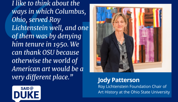 Said@Duke: Jody Powell, chair of art history at Ohio State, speaks at Duke's Nasher Museum