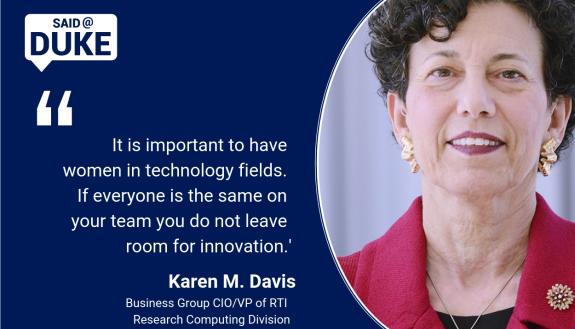 Said@Duke: Karen Davis on Women in STEM