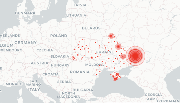 #DataForUkraine plots war incidents on charts and maps.