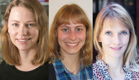 This year's Sloan Fellows (L-R): Emily Derbyshire, Jessica Fintzen, Eva Naumann. 
