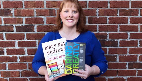 Tecca Wright, a project planner for the Department of Neurosurgery, is reading "Sunset Beach," by Mary Kay Andrews, and "Daring Greatly: How the Courage to Be Vulnerable Transforms the Way We Live, Love, Parent, and Lead," by Brené Brown.