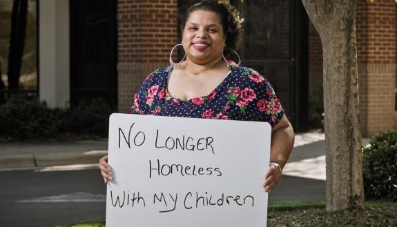 Virgie Townsend, medical assistant at the North Carolina Orthopedic Clinic, shared her story of overcoming challenges. Photo by Alex Boerner.