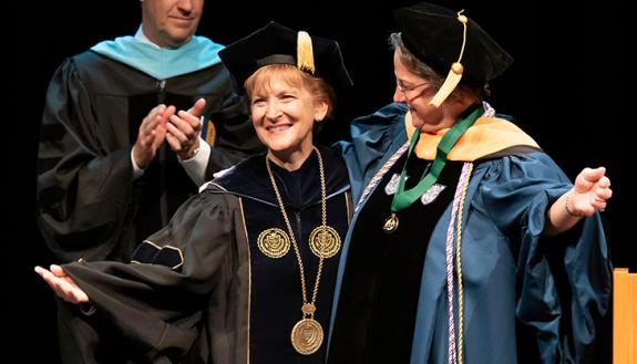 Peggy Walters is inaugurated as Watts College's first president