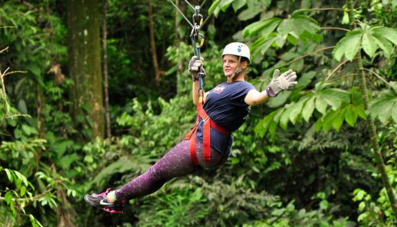Christi Loucka of Duke’s Biomedical Engineering Department, took advantage of the savings to make her adventure to Costa Rica easier. Photo courtesy of Christi Loucka.