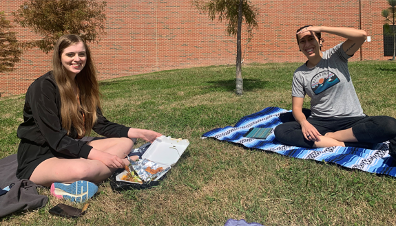 A practice park observation at Durham Central Park with Amelia (left) and Narissa (right)