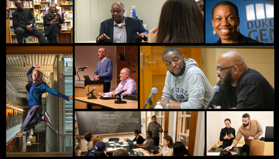 Montage of black faculty members in Trinity College